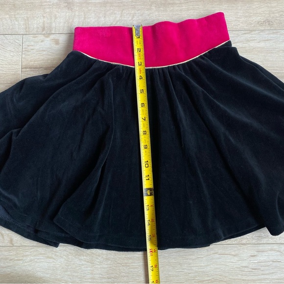 Vintage Velvet circle skirt black & pink Best By Lannie - Picture 8 of 9